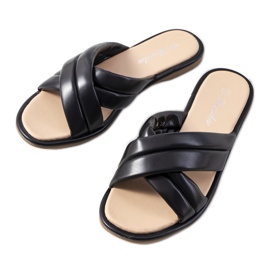 Svarta Thines-tofflor för kvinnor