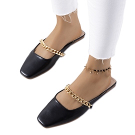 Svarta eleganta tofflor från Baras