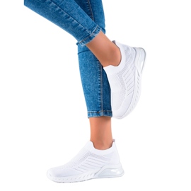 DK Bekväma Slip-On sportskor vit