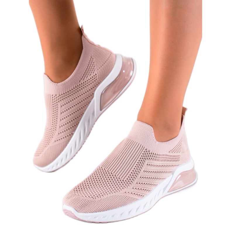 DK Bekväma Slip-On sportskor rosa