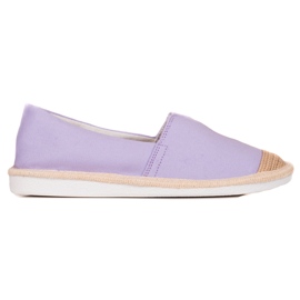 DK Fashionabla lila espadrillor purpur