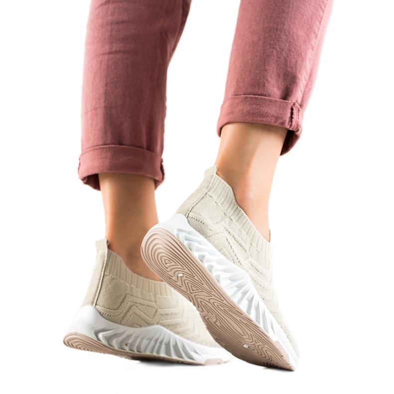 DK Slip-on sportskor beige