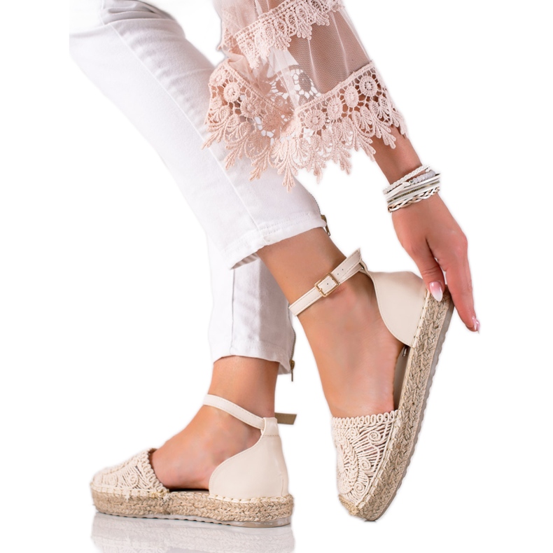 Seastar Flätade espadrillor beige