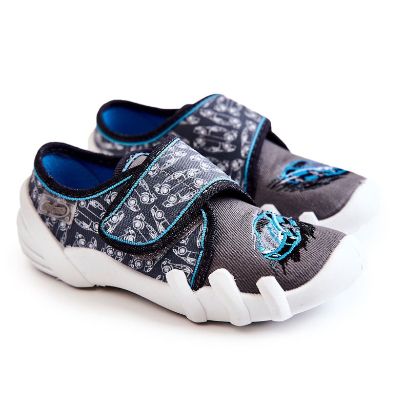 BEFADO S.A. Tofflor Befado Kardborrebil 273X339 Grå-Blå