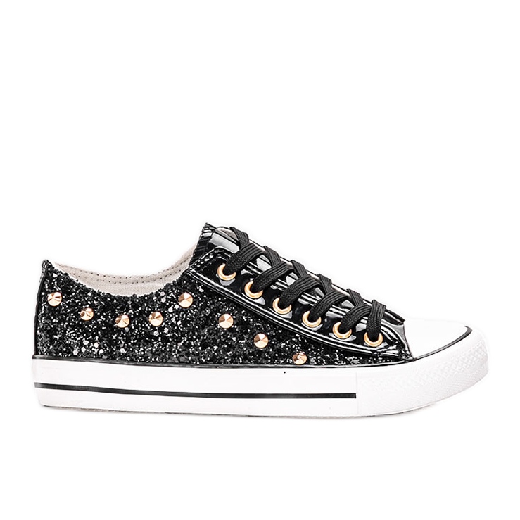 Svarta Kirst glitter sneakers