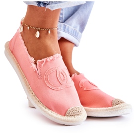 PS1 Klassiska espadrillor för kvinnor Coral Flaure rosa