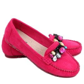 Loafers med Megara Fuchsia stenar rosa