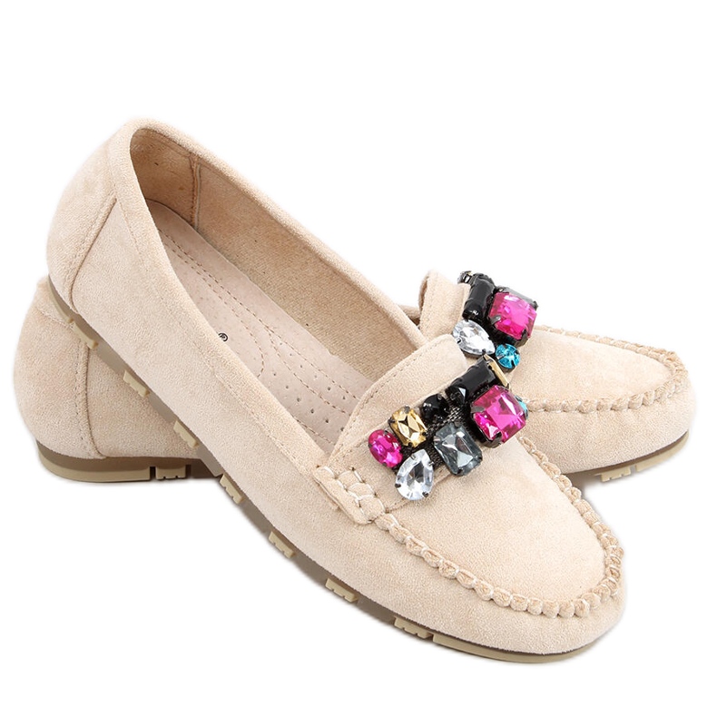 Loafers med Megara Beige stenar