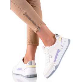 TRENDI Färgglada sportskor vit mångfärgad