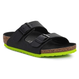 Birkenstock Arizona Kids 1022369 Desert Soil Black Lime svart