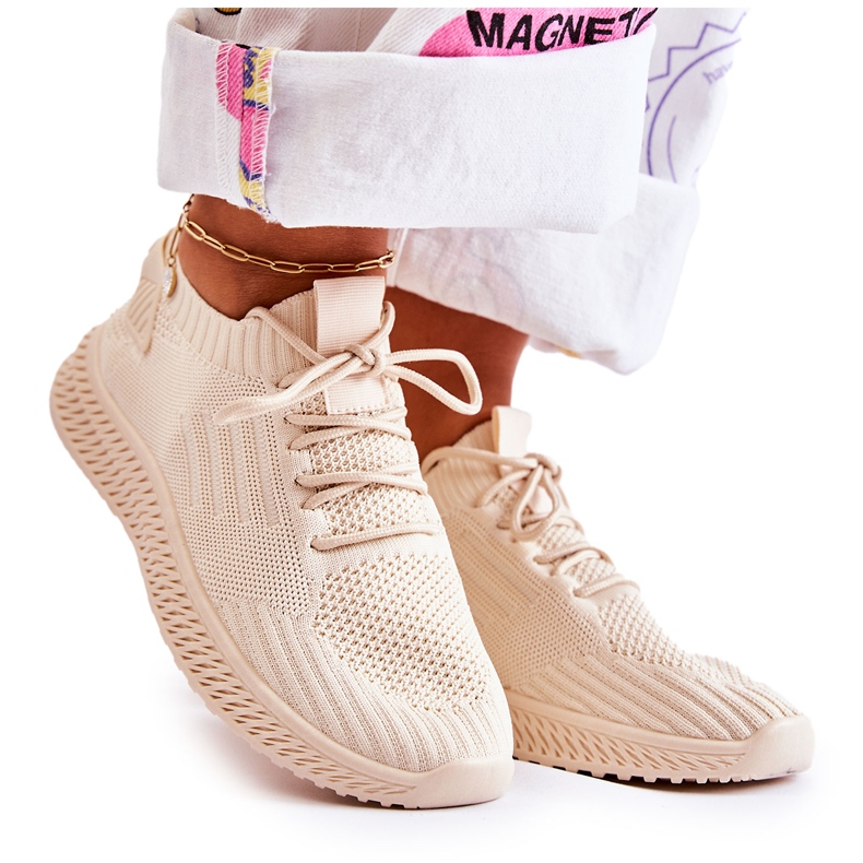 PS1 Damsportskor Sneakers Ljusbeige Storia