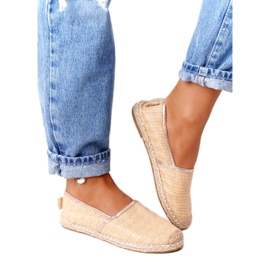 Espadrilles på halmsula Lu Boo Beige