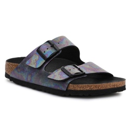 Birkenstock Arizona W 1021251 Iridescent Black purpur blå mångfärgad