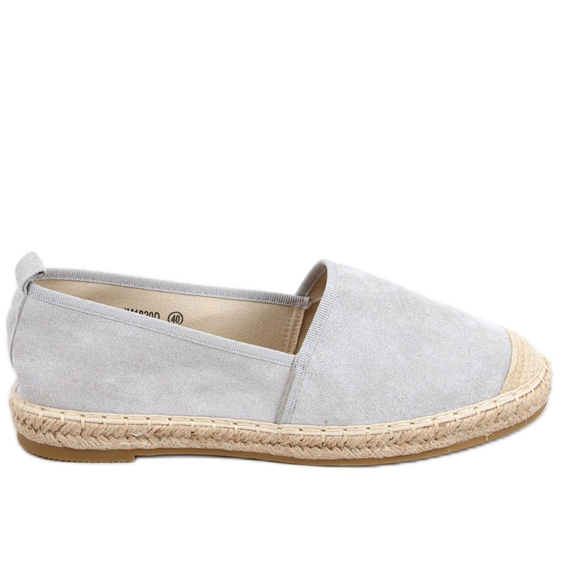 Gris espadrillor för kvinnor grå