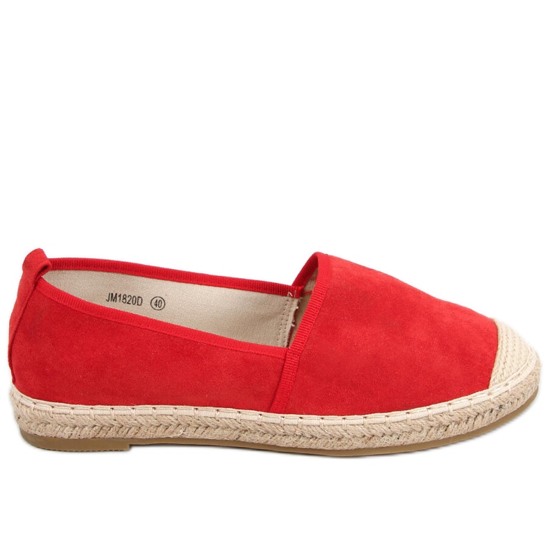 Rojo espadrillor för kvinnor röd