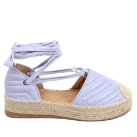 Freesia Lila Ankellånga Espadrillos purpur