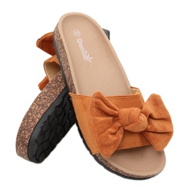 Kiara Camel korktofflor brun