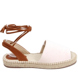 Andrina Rosa espadrillor för kvinnor beige mångfärgad