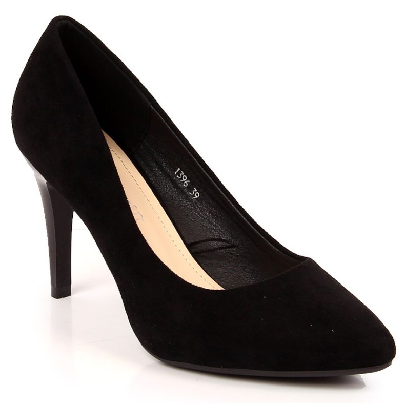 Pumps stiletter svart mocka W Sergio Leone