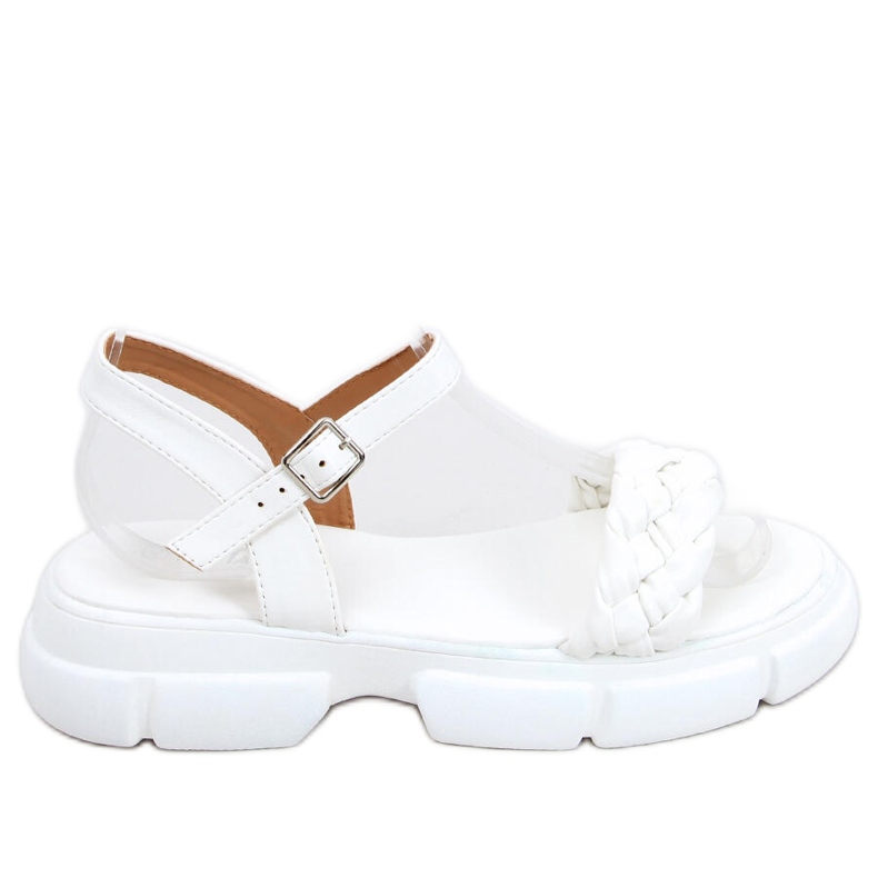 Högsulade sandaler Shanti White vit