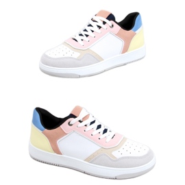 Izzie WHITE / GUL damsneakers vit mångfärgad