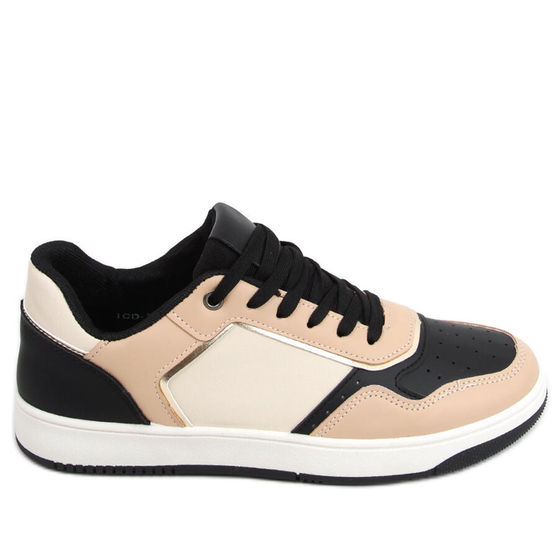 Izzie KHAKI / SVARTa sneakers för kvinnor kaki mångfärgad