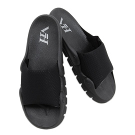 Wind Black damtofflor svart