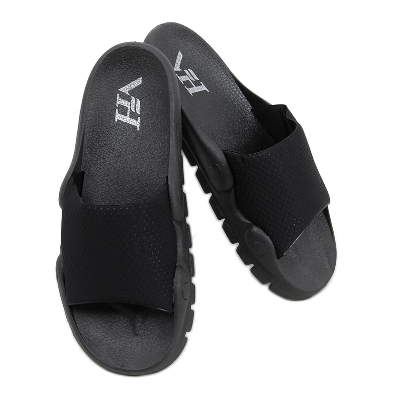 Wind Black damtofflor svart