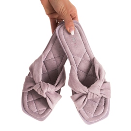 Marquiz Mocka tofflor violett