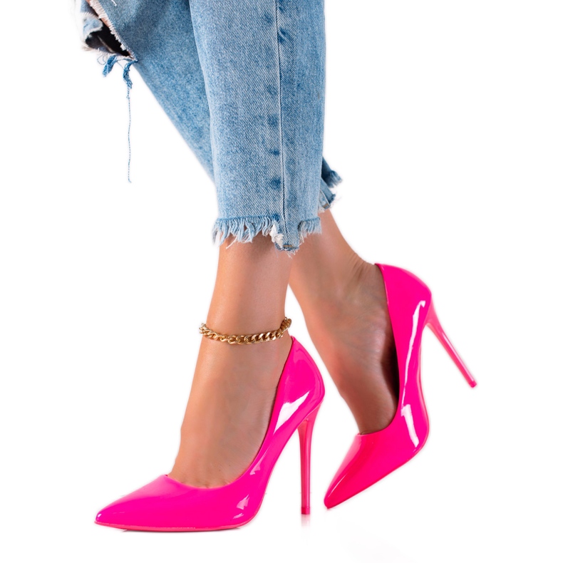 Small Swan Lackerade stift rosa