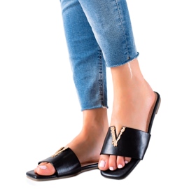 Seastar Snygga svarta tofflor