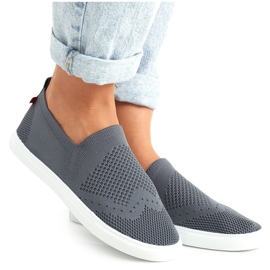 Dam Sneakers Slip-on Big Star FF274A607 Grå