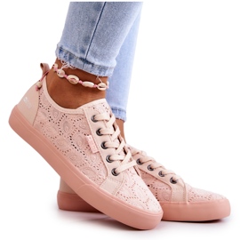 Openwork Sneakers Big Star JJ274059 Ljusrosa