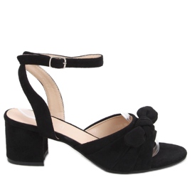 Giselle Svarta sandaler med klack