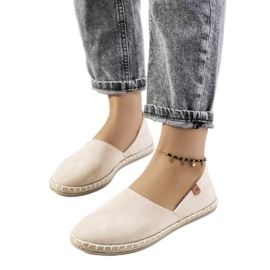 Beige Jacquet espadrillor för kvinnor