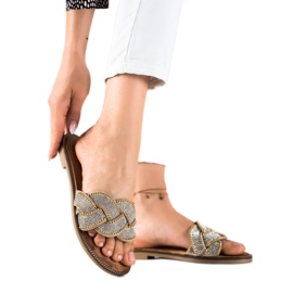 Seastar Eleganta tofflor silver- gyllene