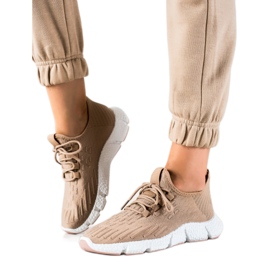 SHELOVET Beige Sports Sneakers