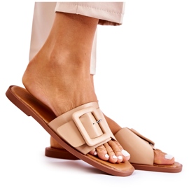 FE1 Modetofflor för kvinnor för sommar Cappuccino Sylvia beige