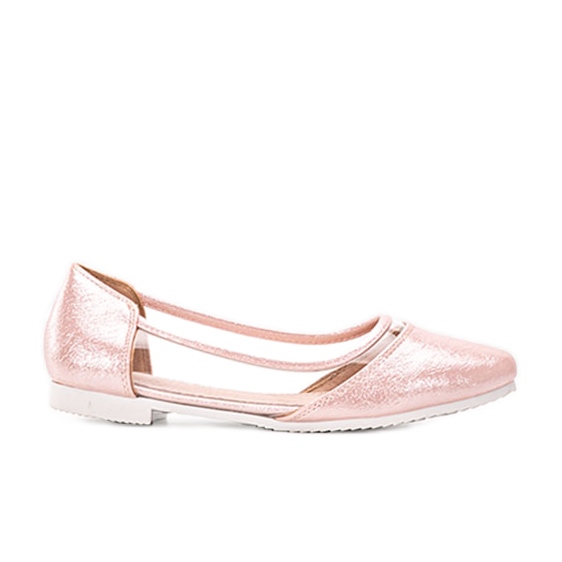 Barns rosa lackade ballerinor Liisi