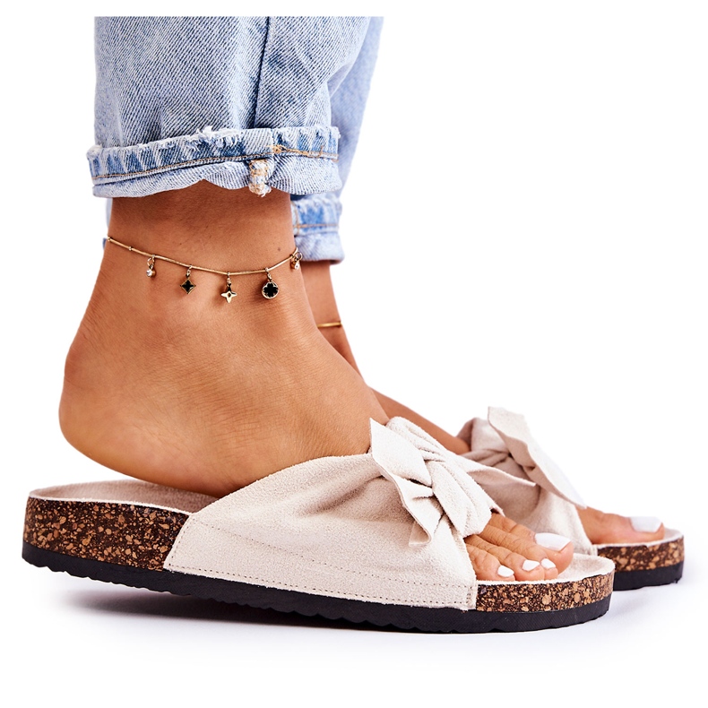 PS1 Wendy Light Beige Cork Sole Tofflor