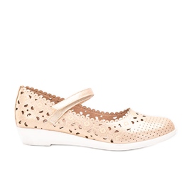 Cardosa barns genombrutna ballerinor i guld gyllene