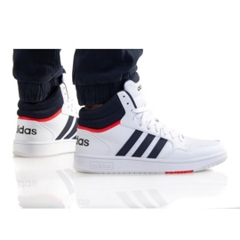 Adidas Hoops 3.0 Mid M GY5543 skor vit marinblå