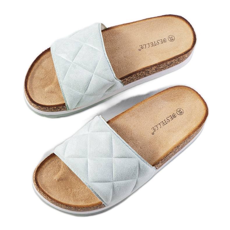 Gröna sandaler på Galts korksula