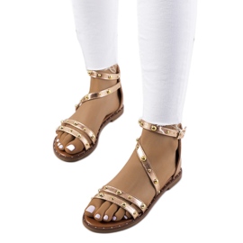 Krolt rosa dubbsandaler