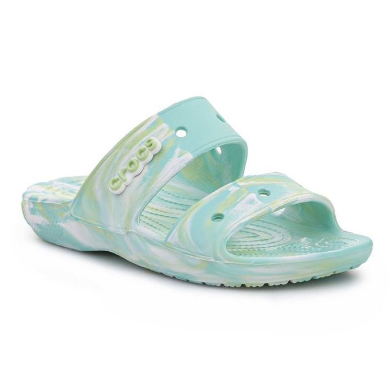 Crocs klassisk marmorerad sandal W 207701-4SU blå