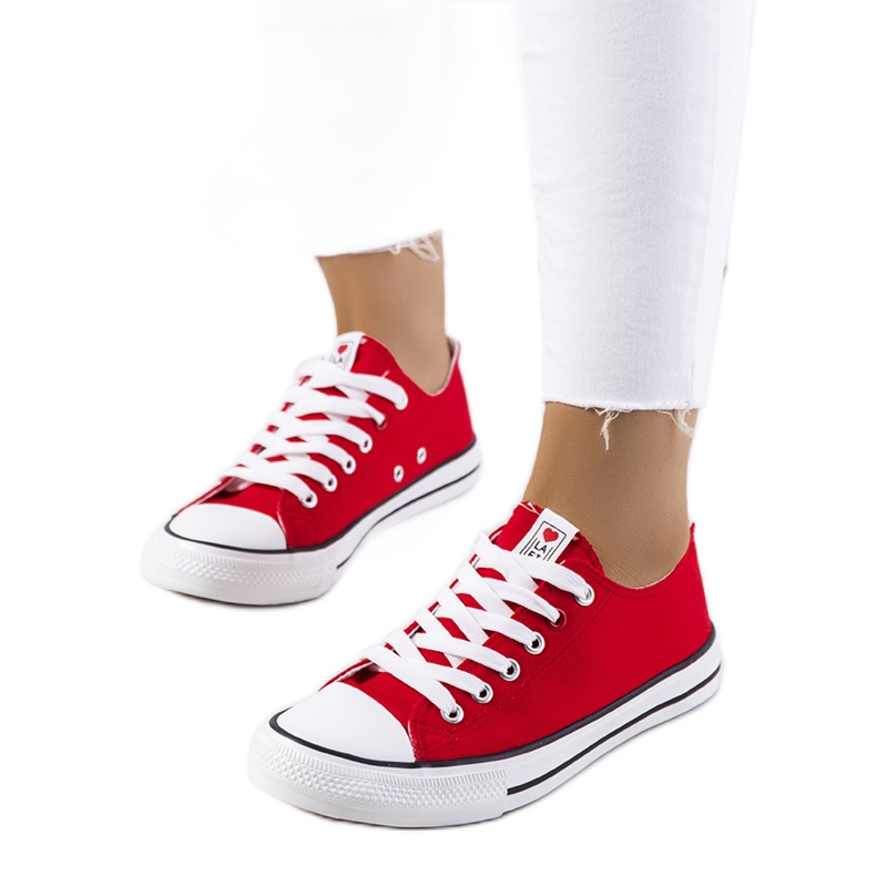 Klassiska röda Kolind damsneakers