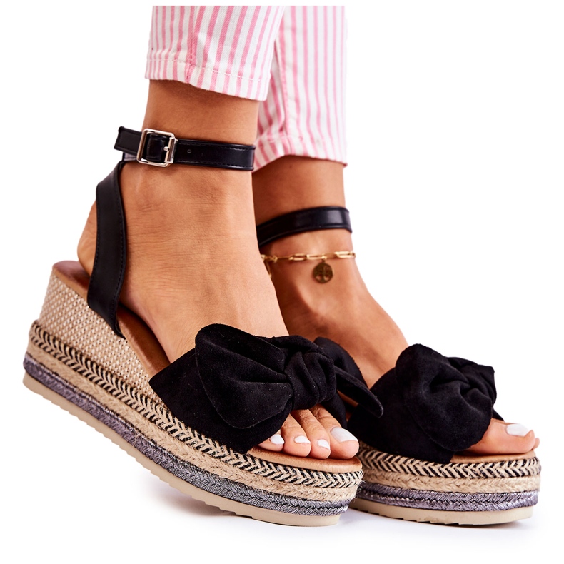 FE1 Svarta mocka sandaler Natina