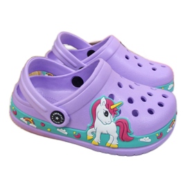 American Club Jr.AM899B pooltofflor lila purpur