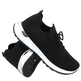Lars Black sock sneakers svart