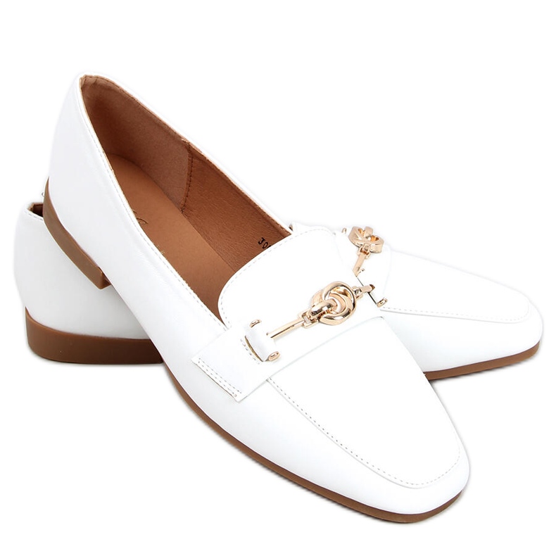 Tansy White dam loafers vit